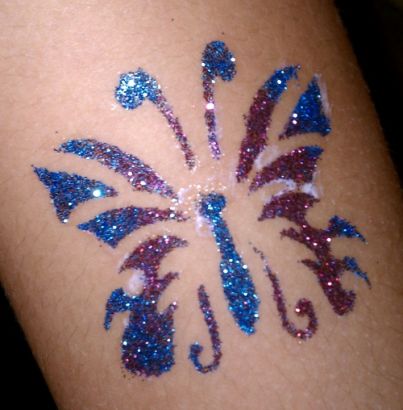 Glitter Butterfly Tattoos Image